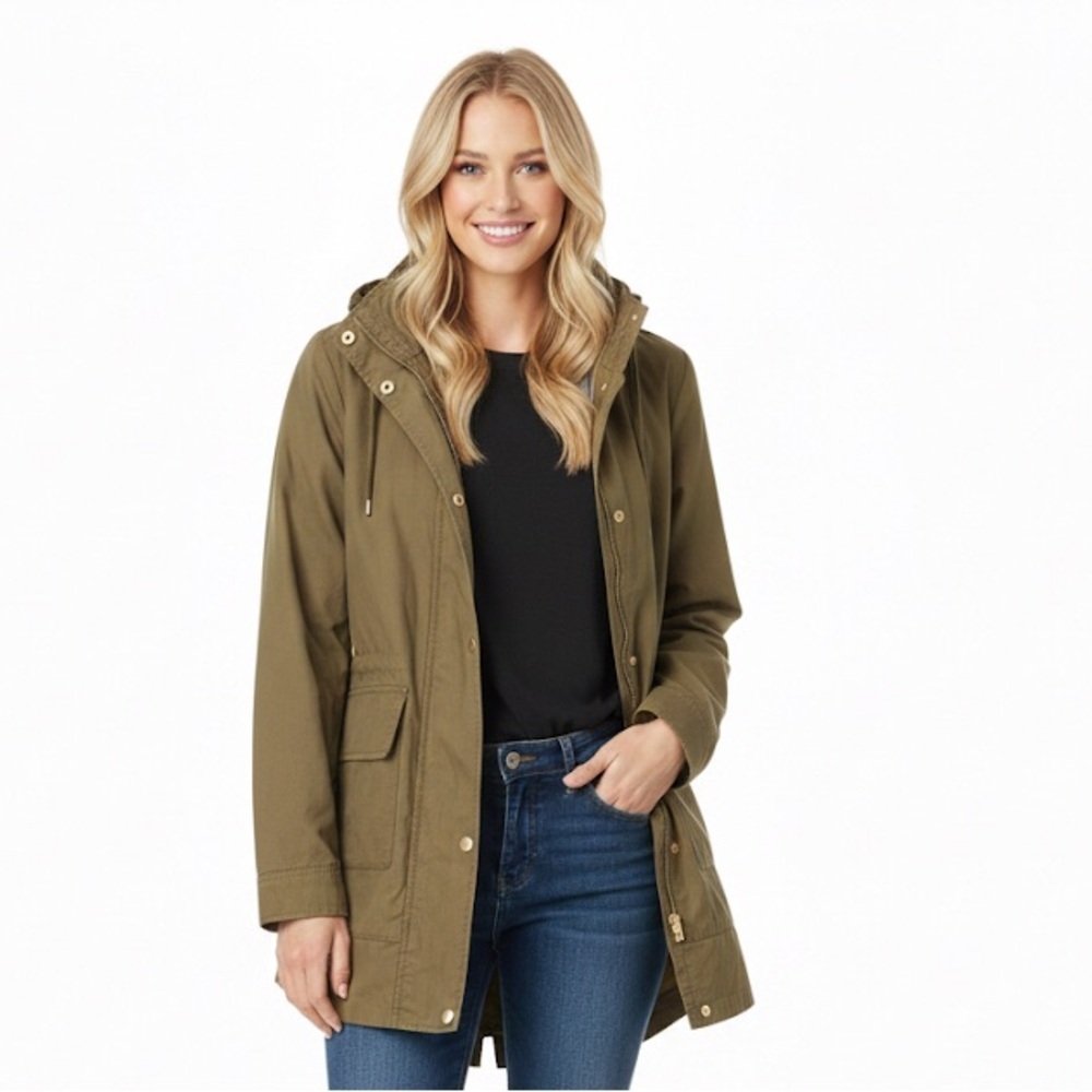 Love tree olive green utility jacket size small